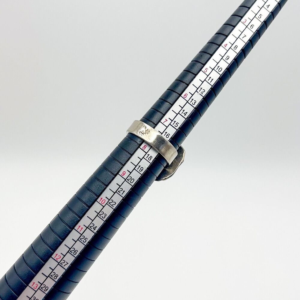 Fleur-De-Lis Coin 925 Sterling Silver Ring Size 8.75 - Picture 8 of 9